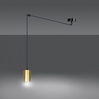 Emibig lampa wisząca Traker 1 GU10 czarno/złota 526/1 (526/1)