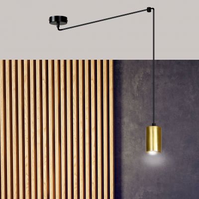 Emibig lampa wisząca Traker 1 GU10 czarno/złota 526/1 (526/1)