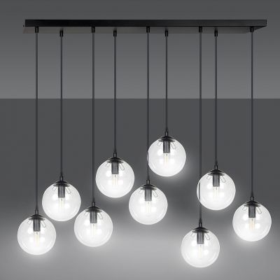 Emibig lampa wisząca Cosmo 9 9xE14 czarna 711/9 (711/9)