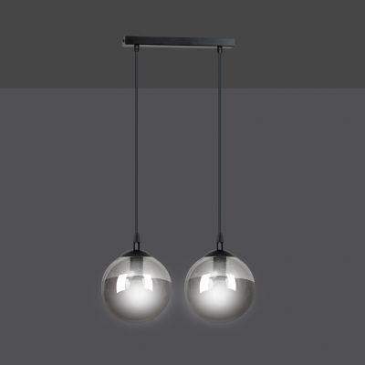 Emibig lampa wisząca Cosmo 2 2xE14 czarna 712/2 (712/2)