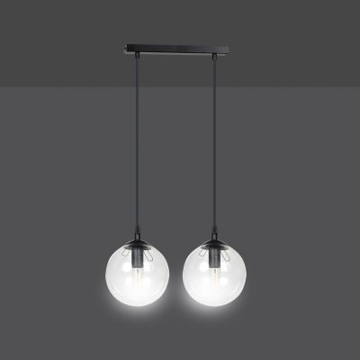 Emibig lampa wisząca Cosmo 2 2xE14 czarna 711/2 (711/2)