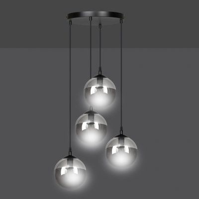 Emibig lampa wisząca Cosmo 4 4xE14 czarna 712/4PREM (712/4PREM)