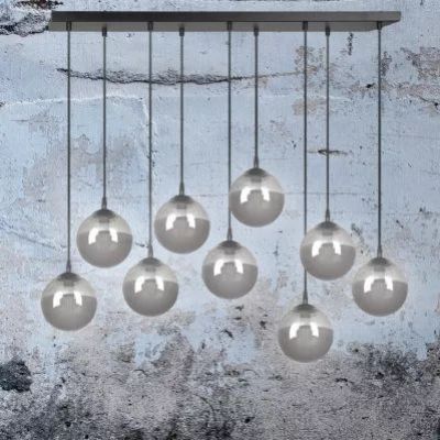 Emibig lampa wisząca Cosmo 9 9xE14 czarna 712/9 (712/9)