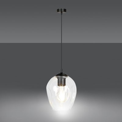 Emibig lampa wisząca Istar 1 E27 czarna 679/1 (679/1)