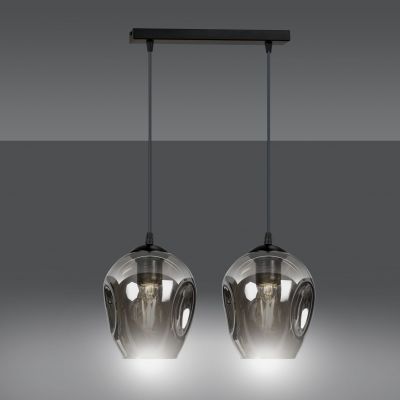 Emibig lampa wisząca Istar 2 2xE27 czarna 680/2 (680/2)