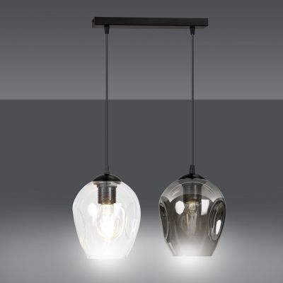 Emibig lampa wisząca Istar 2 2xE27 czarna 682/2 (682/2)