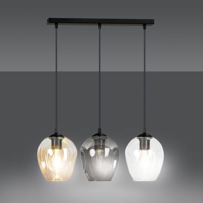 Emibig lampa wisząca Istar 3 3xE27 czarna 678/3 (678/3)