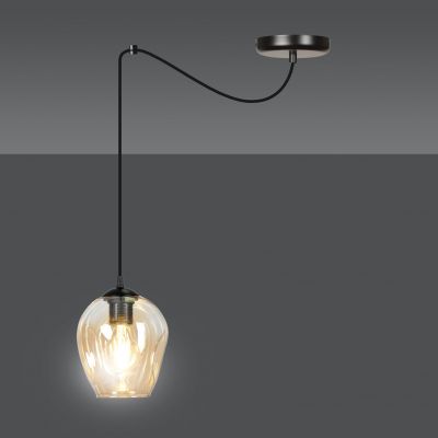 Emibig lampa wisząca Level 1 E27 czarna 758/1 (758/1)