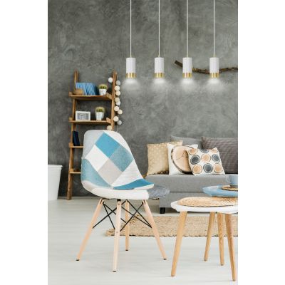 Emibig lampa wisząca Fumiko 4 4xGU10 biało/złota 815/4 (815/4)