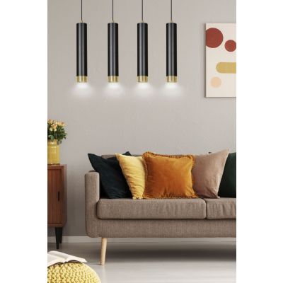 Emibig lampa wisząca Kibo 4 4xGU10 biało/złota 644/4 (644/4)