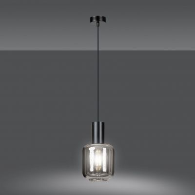 Emibig lampa wisząca Ingvar 1 E14 czarna 1014/1 (1014/1)