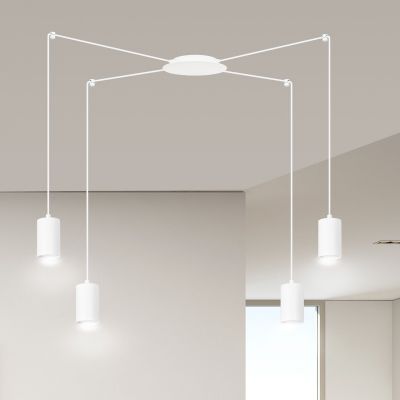 Emibig lampa wisząca Traker 4 4xGU10 biała 525/4 (525/4)