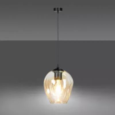 Emibig lampa wisząca Istar 1 E27 czarna 677/1 (677/1)