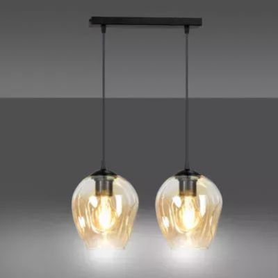 Emibig lampa wisząca Istar 2 2xE27 czarna 677/2 (677/2)