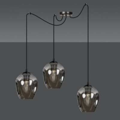 Emibig lampa wisząca Level 3 3xE27 czarna 757/3 (757/3)