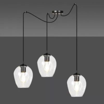 Emibig lampa wisząca Level 3 3xE27 czarna 756/3 (756/3)