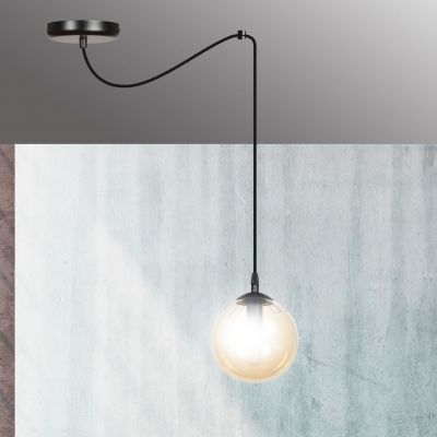 Emibig lampa wisząca Gigi 1 E14 czarna 938/1 (938/1)