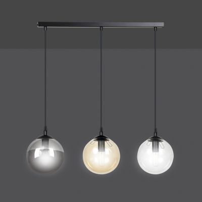 Emibig lampa wisząca Cosmo 3 3xE14 czarna 714/3 (714/3)