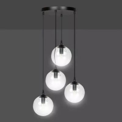 Emibig lampa wisząca Cosmo 4 4xE14 czarna 711/4PREM (711/4PREM)