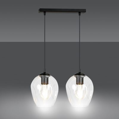 Emibig lampa wisząca Istar 2 2xE27 czarna 679/2 (679/2)