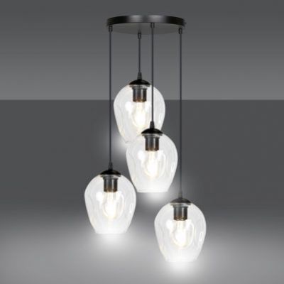 Emibig lampa wisząca Istar 4 4xE27 czarna 679/4PREM (679/4PREM)