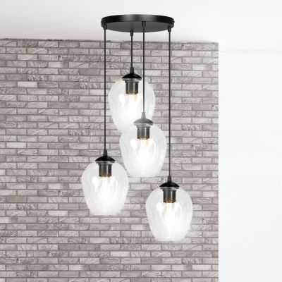 Emibig lampa wisząca Istar 4 4xE27 czarna 679/4PREM (679/4PREM)