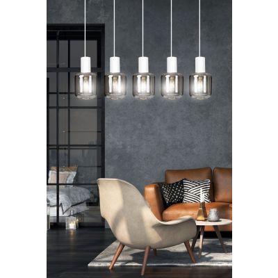 Emibig lampa wisząca Ingvar 5 5xE14 biała 1015/5 (1015/5)