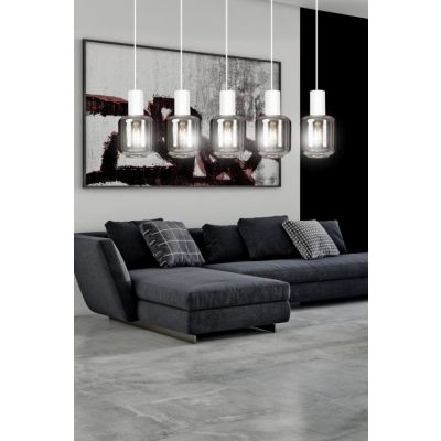 Emibig lampa wisząca Ingvar 5 5xE14 biała 1015/5 (1015/5)