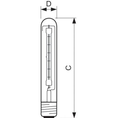 HALOGEN IDE 500W E40 230V CL 1CT/6 (871150049126810)