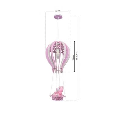 Milagro lampa wisząca Balonik Pink E27 różowa MLP6426 (MLP6426)