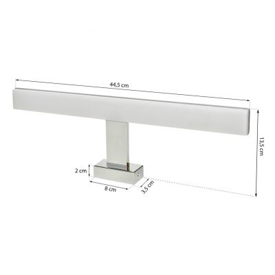 Milagro kinkiet łazienkowy LED Bath 10W 700lm 4000K chrom ML6006 (ML6006)