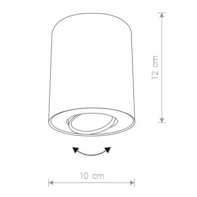 Nowodvorski plafon techniczny Set GU10 czarny O10,5cm 8900 (8900)