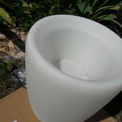 Nowodvorski lampa stojąca zewnętrzna (świecąca donica) Flowerpot S E27 biała 41cm 9711 (9711)