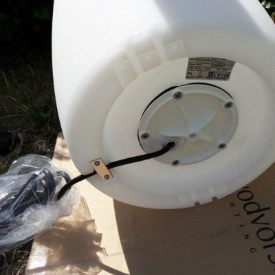 Nowodvorski lampa stojąca zewnętrzna (świecąca donica) Flowerpot M E27 biała 9712 (9712)
