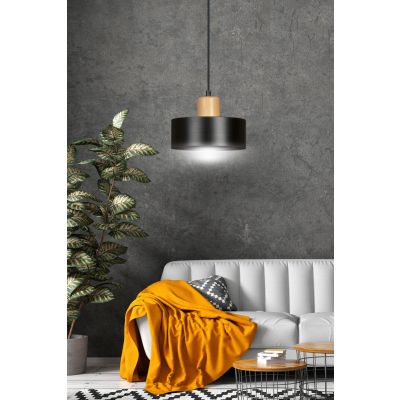 Emibig lampa wisząca TORIN 1 BLACK E27 60W MAX 1046/1 (1046/1)