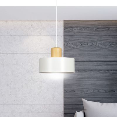 Emibig lampa wisząca TORIN 1 WHITE E27 60W MAX 1047/1 (1047/1)