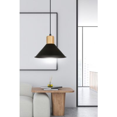 Emibig lampa wisząca ROWEN 1 BLACK E27 60W MAX 1044/1 (1044/1)