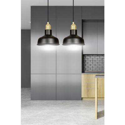 Emibig lampa wisząca IBOR 2 BLACK E27 60W MAX 1042/2 (1042/2)