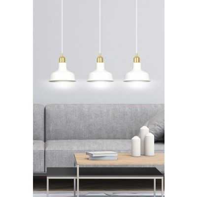 Emibig lampa wisząca IBOR 3 WHITE E27 60W MAX 1043/3 (1043/3)