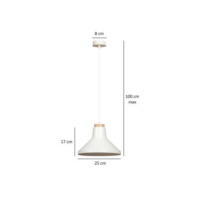 Emibig lampa wisząca PADERN WHITE E27 60W MAX 1041/2 (1041/2)