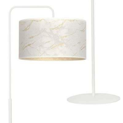 Emibig lampa stojąca BRODDI LP1 WH MARBEL WHITE E27 60W MAX 1049/LP1 (1049/LP1)