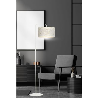 Emibig lampa stojąca BRODDI LP1 WH MARBEL WHITE E27 60W MAX 1049/LP1 (1049/LP1)