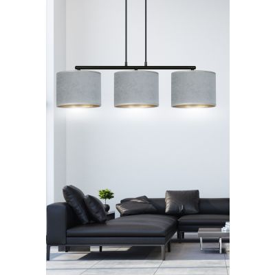 Emibig lampa wisząca HILDE 3 BL GRAY E27 60W MAX 1050/3 (1050/3)