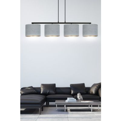 Emibig lampa wisząca HILDE 4 BL GRAY E27 60W MAX 1050/4 (1050/4)