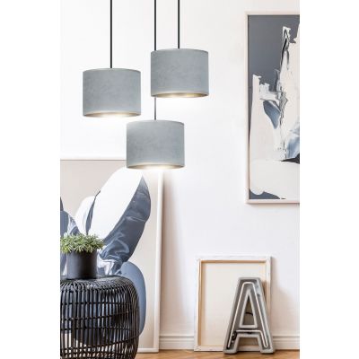 Emibig lampa wisząca HILDE 3 BL PREMIUM GRAY E27 60W MAX 1050/3PREM (1050/3PREM)