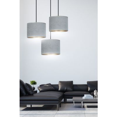 Emibig lampa wisząca HILDE 3 BL PREMIUM GRAY E27 60W MAX 1050/3PREM (1050/3PREM)