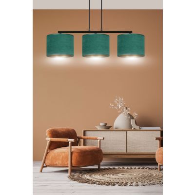 Emibig lampa wisząca HILDE 3 BL GREEN E27 60W MAX 1051/3 (1051/3)