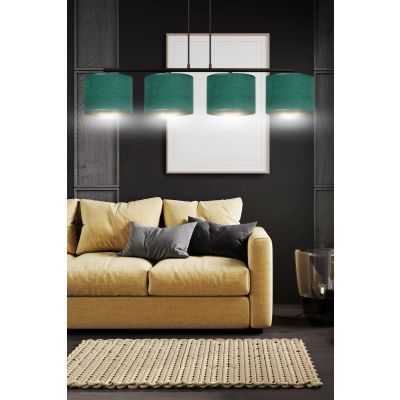 Emibig lampa wisząca HILDE 4 BL GREEN E27 60W MAX 1051/4 (1051/4)