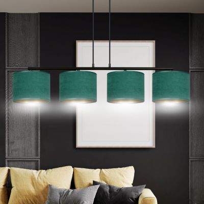 Emibig lampa wisząca HILDE 4 BL GREEN E27 60W MAX 1051/4 (1051/4)