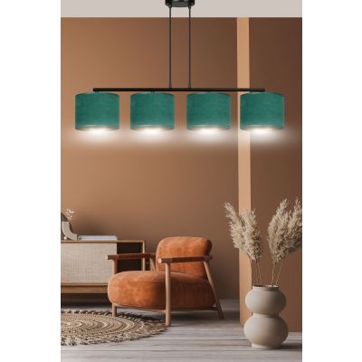 Emibig lampa wisząca HILDE 4 BL GREEN E27 60W MAX 1051/4 (1051/4)